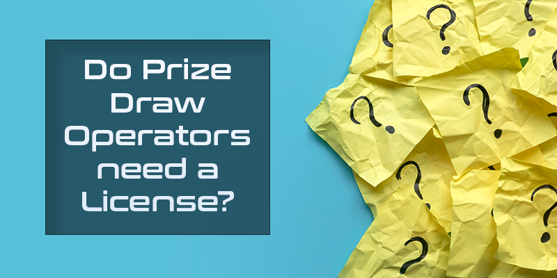 do prize draw operators need a license
