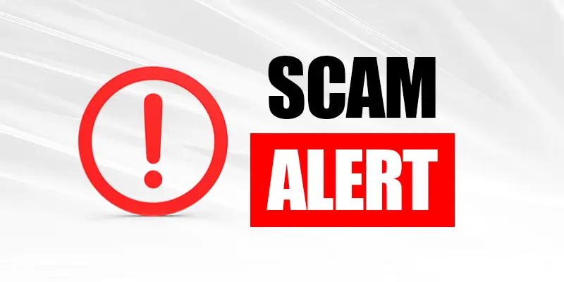 scam alert banner