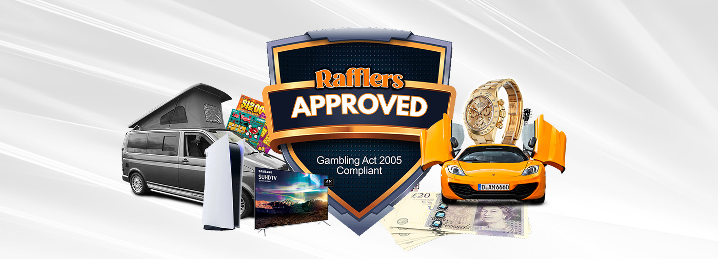 Rafflers Approved prize competitions banner